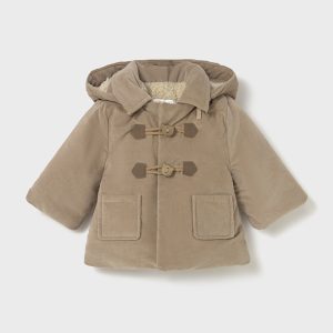 Cappotto panno cappuccio e alamari Neonato – Mayoral New Born